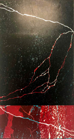 Holzschnitt, 91 x 50 cm, 2018, Unikat, 980,00 Euro Claudia Betzin, Kunstwerk