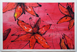 Marion Menzel, Flowers & Fish, Gemälde 30