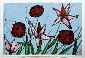 Marion Menzel, Flowers & Fish, Gemälde 31