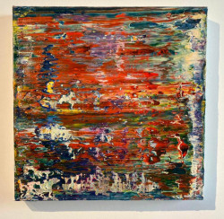 o.T., Öl auf Leinwand, 40 x 40 cm, 2020, 700,00 Euro Robert Niesse, Öl auf Leinwand