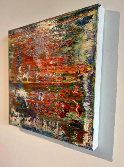 Robert Niesse, Öl auf Leinwand