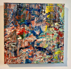 o.T., Öl auf Leinwand, 40 x 40 cm, 2020, 700,00 Euro Robert Niesse, Öl auf Leinwand