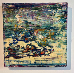 o.T., Öl auf Leinwand, 40 x 40 cm, 2020, 700,00 Euro Robert Niesse, Öl auf Leinwand