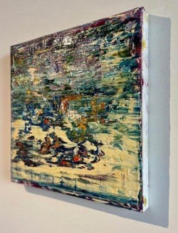 o.T., Öl auf Leinwand, 40 x 40 cm, 2020, 700,00 Euro Robert Niesse, Öl auf Leinwand