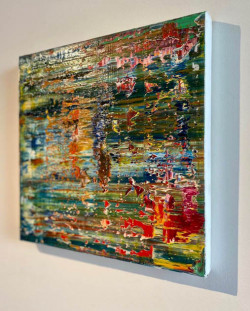 o.T., Öl auf Leinwand, 40 x 40 cm, 2020, 700,00 Euro Robert Niesse, Öl auf Leinwand