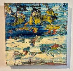 o.T., Öl auf Leinwand, 40 x 40 cm, 2018, 700,00 Euro Robert Niesse, Öl auf Leinwand