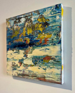 Robert Niesse, Öl auf Leinwand