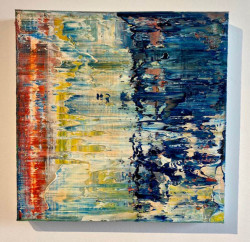 o.T., Öl auf Leinwand, 40 x 40 cm, 2018, 700,00 Euro Robert Niesse, Öl auf Leinwand