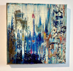 o.T., Öl auf Leinwand, 40 x 40 cm, 2020, 750,00 Euro Robert Niesse, Öl auf Leinwand