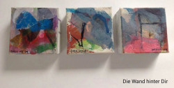 Die Wand hinter Dir, Acryl auf Leinwand, 3x10x10cm, 2009, 420,00 EUR Teguh Ostenrik, Acryl auf Leinwand