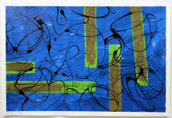 Teatime (Zeichnungen), 2016
Acrylfarbe, Lack, Tusche, Tee auf Büttenpapier
2016, 650 EUR Marion Menzel, Ausstellung True Colors 2022: teatime 02