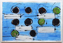 Teatime (Zeichnungen), 2016
Acrylfarbe, Lack, Tusche, Tee auf Büttenpapier
2016, 650 EUR Marion Menzel, Ausstellung True Colors 2022: teatime 07