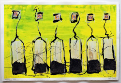 Teatime (Zeichnungen), 2016
Acrylfarbe, Lack, Tusche, Tee auf Büttenpapier
2016, 650 EUR Marion Menzel, Ausstellung True Colors 2022: teatime 12