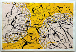 Teatime (Zeichnungen), 2016
Acrylfarbe, Lack, Tusche, Tee auf Büttenpapier
2016, 650 EUR Marion Menzel, Ausstellung True Colors 2022: teatime 21