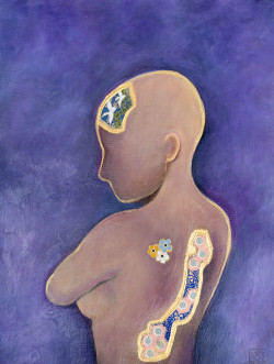 Healing Enlightenment, 2021
Acryl, Blattgold, Washi Paper auf Leinwand
Size: 20 x30 cm.
900 EUR Rajul Shah, Ausstellung True Colors 2022: healing- enlightenment