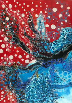 Corail, 2018
Acryl auf Leinwand
50x70cm
900 EUR Susanne Lewest, Ausstellung True Colors 2022: corail copy