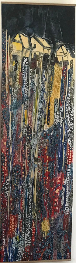 On Pilotis, 2019
Acryl auf Leinwand
63x216 cm
2.500 EUR/ verkauft Susanne Lewest, Ausstellung True Colors 2022: pilotis