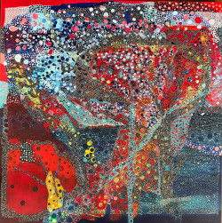 Quellpunkte, 2022
Acryl auf Leinwand
80x80cm
1.700 EUR Susanne Lewest, Ausstellung True Colors 2022: Quellpunkte